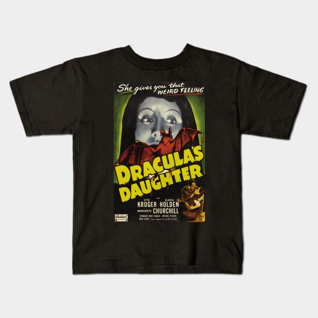 Dracula's Daughter Kids T-Shirt by Hiraeth Tees